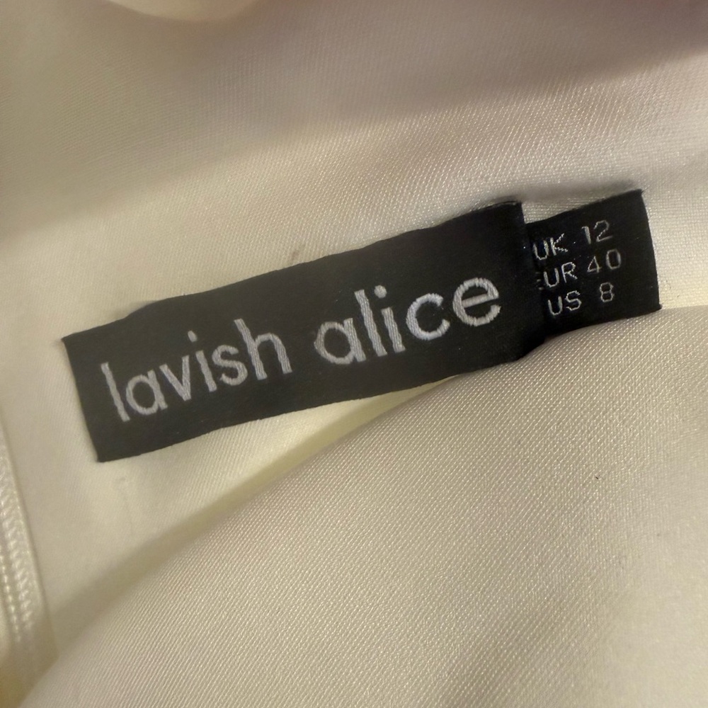 Lavish Alice Off-Shoulder Cape Jumpsuit US Size 8 - Picture 5 of 5
